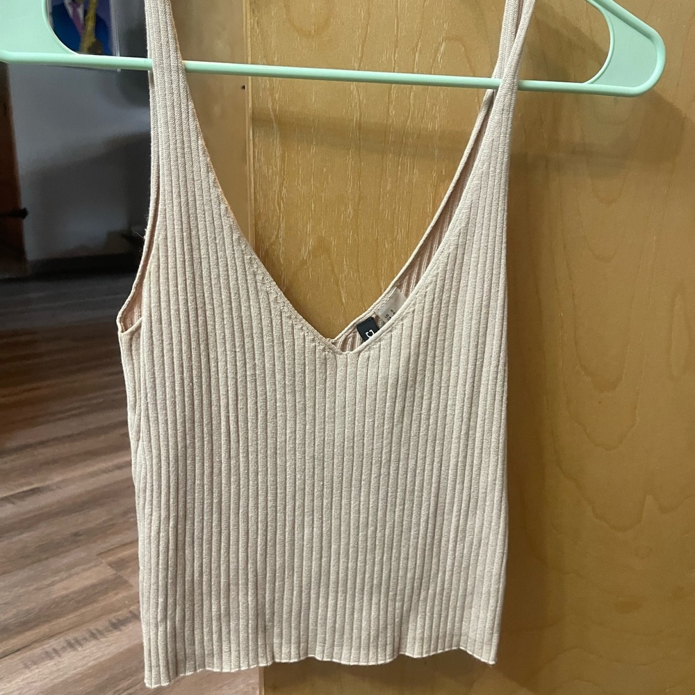 H&M Ribbed Crop Tank Top